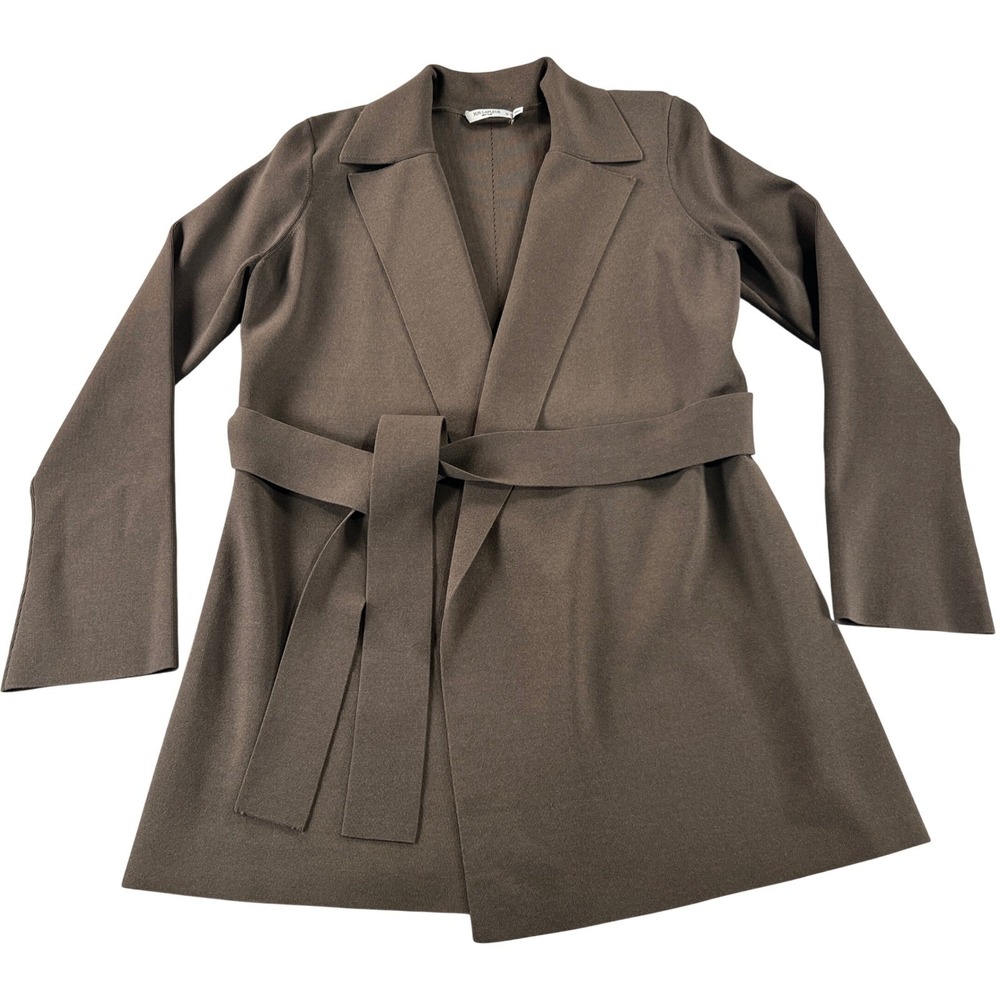 M.M.LaFleur Merritt Jardigan Women XL Ash Brown Knit Wrap Jacket Cardigan Blazer - Picture 9 of 12